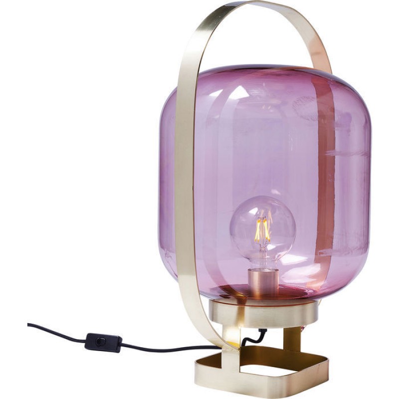 Table Lamp Jupiter Pink-Brass